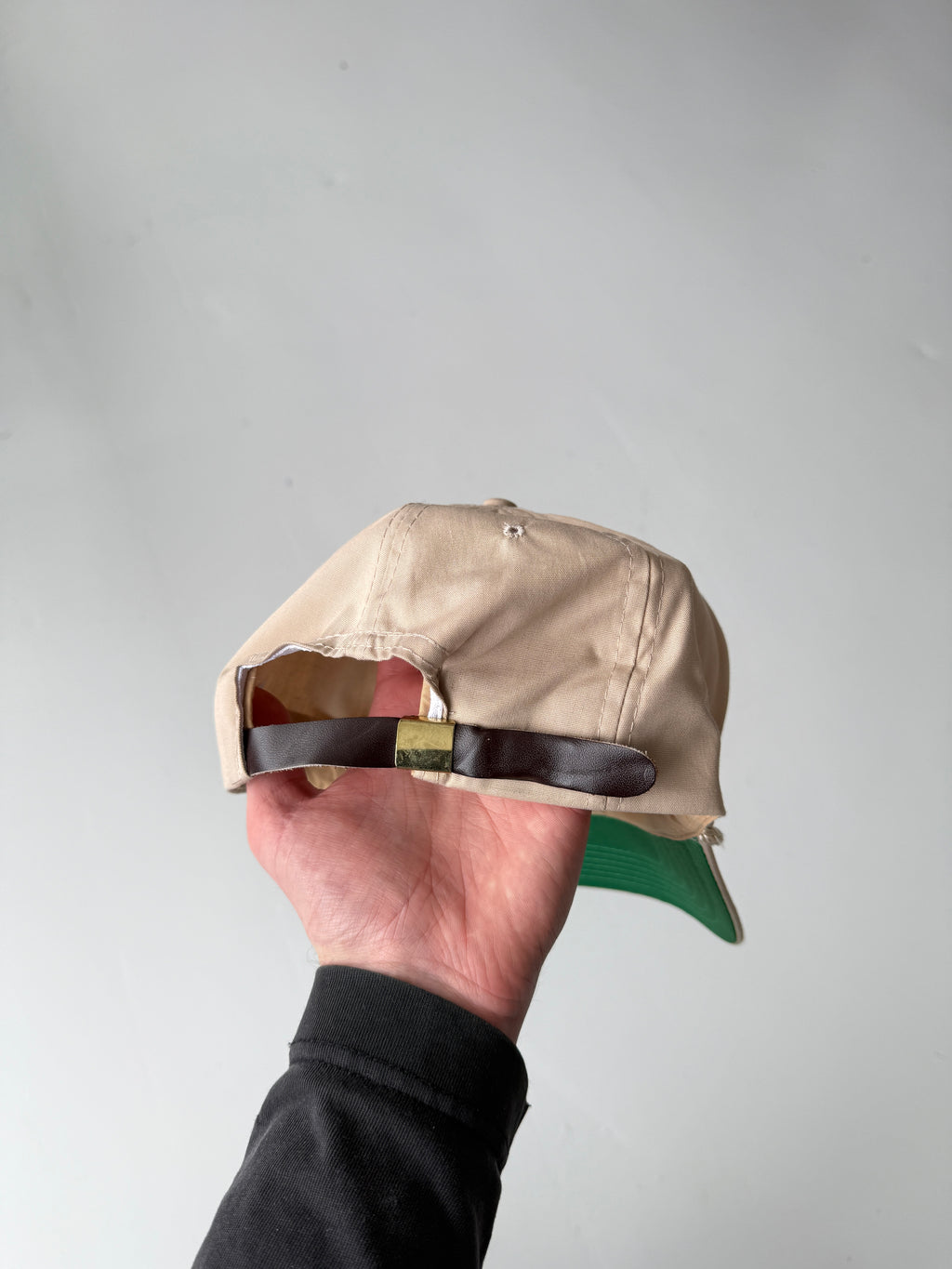Cream Samsco Brooks Vintage Cotton SnapBack Trucker Cap
