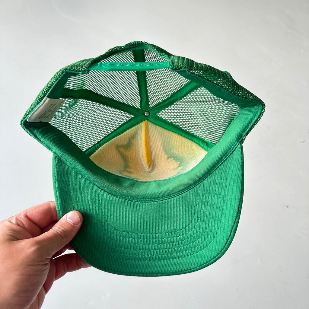 Green and Yellow Fuzzy’s Irish Mesh and Foam Trucker SnapBack Cap