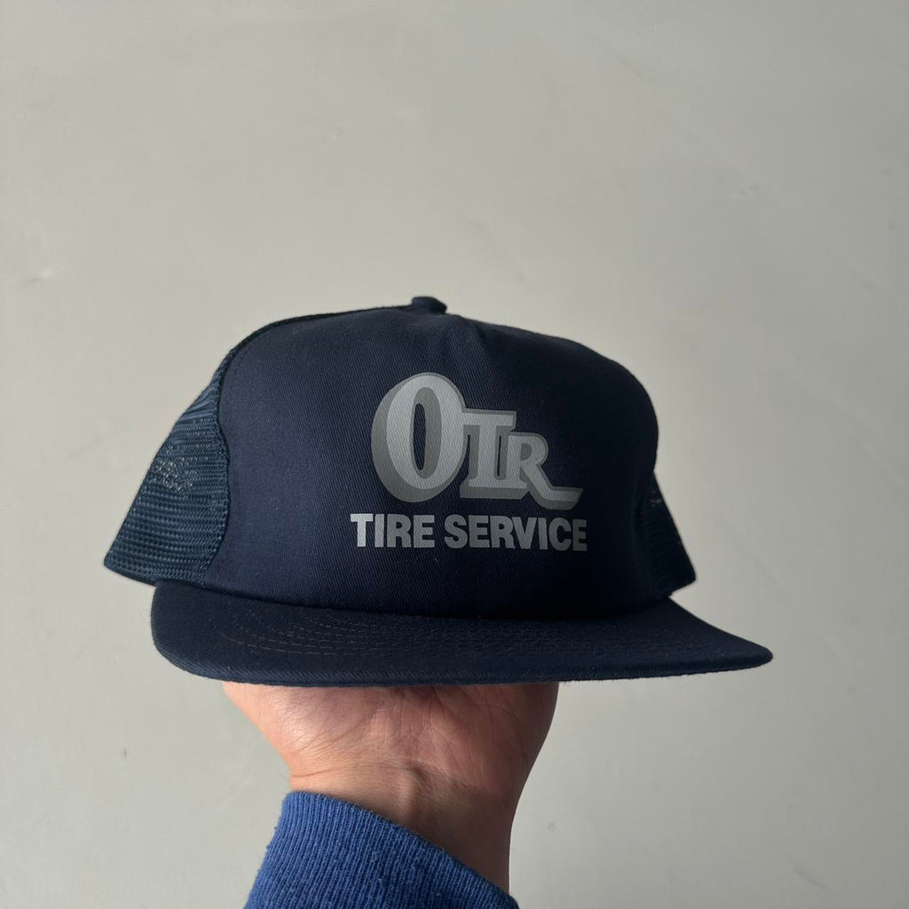 Navy OTR Tyre Service Mesh and Foam Trucker SnapBack Cap
