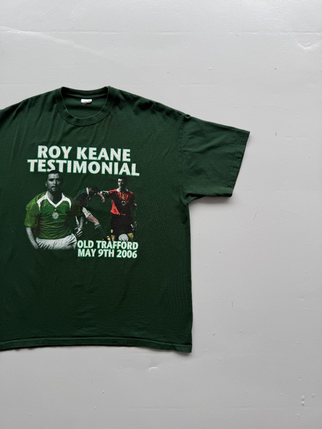 Roy Keane Testimonial Manchester United v Celtic Old Trafford 2006 Vintage T-Shi