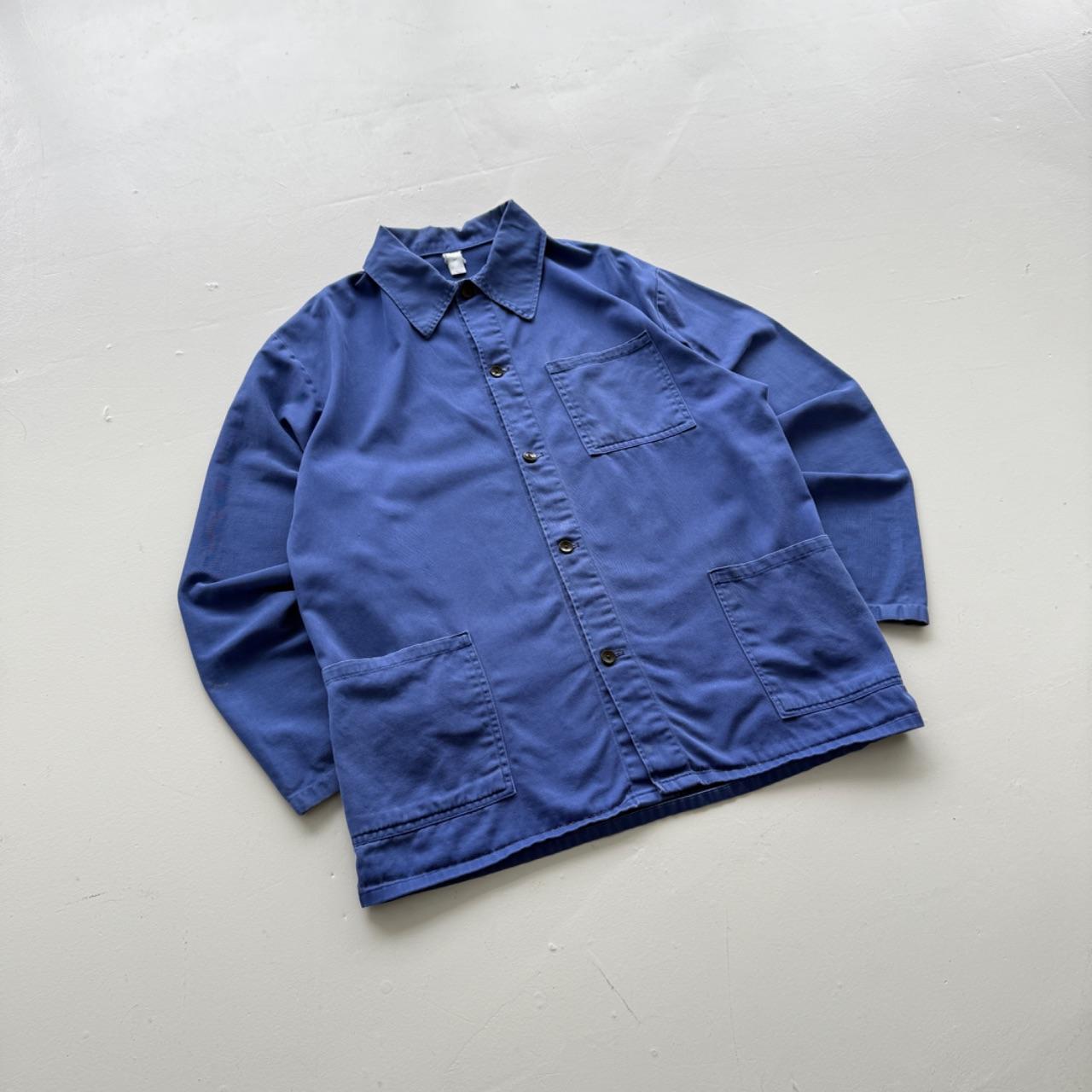 Blue French Workwear 80’s Vintage Chore Jacket - Medium