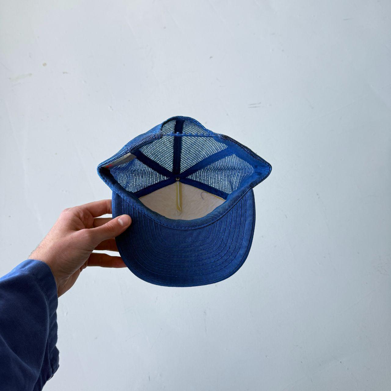 Blue and White Korner Bar Vintage Foam and Mesh SnapBack Trucker Cap
