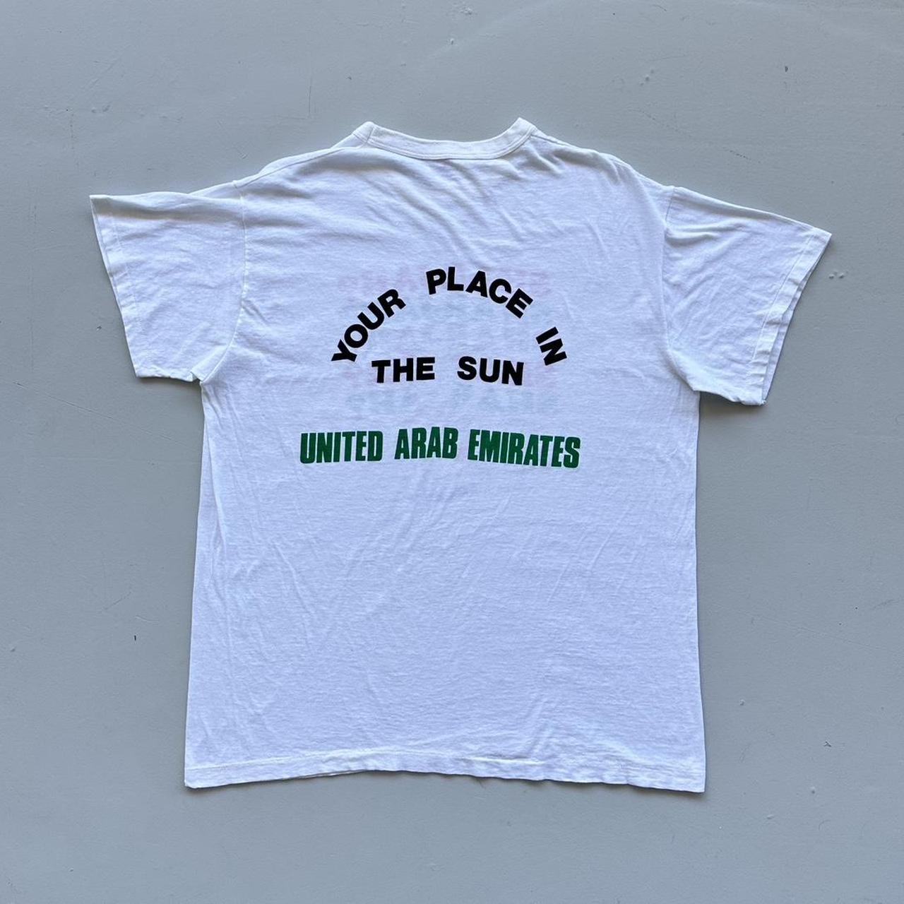 White United Arab Emirates Novelty 90s Vintage T-shirt - XL