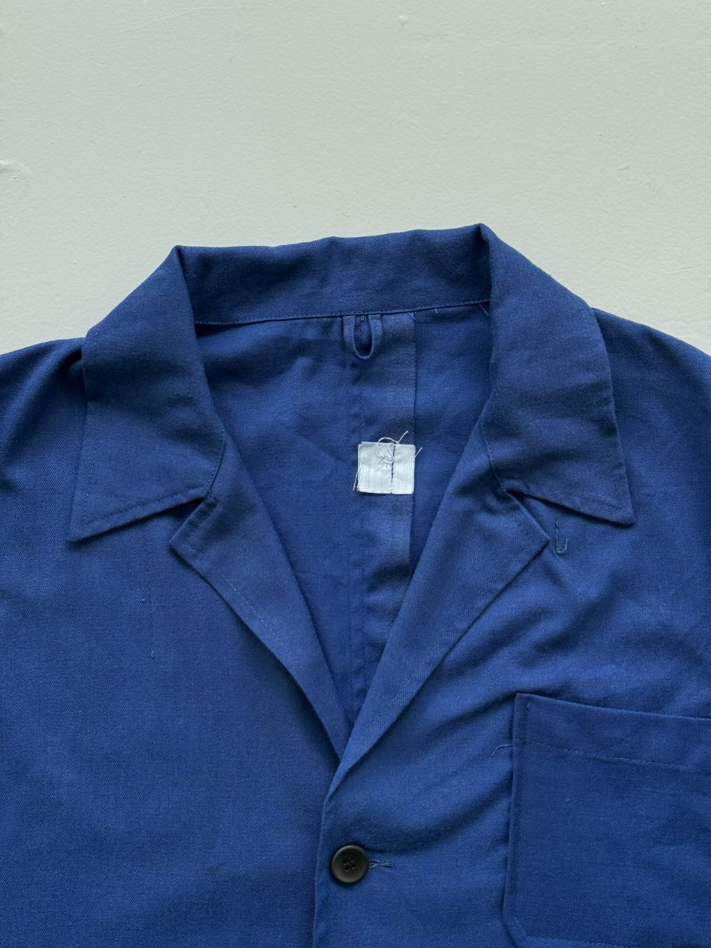 Navy Vintage French Handmade 80s Blazer Style Work Jacket CH183 - XL