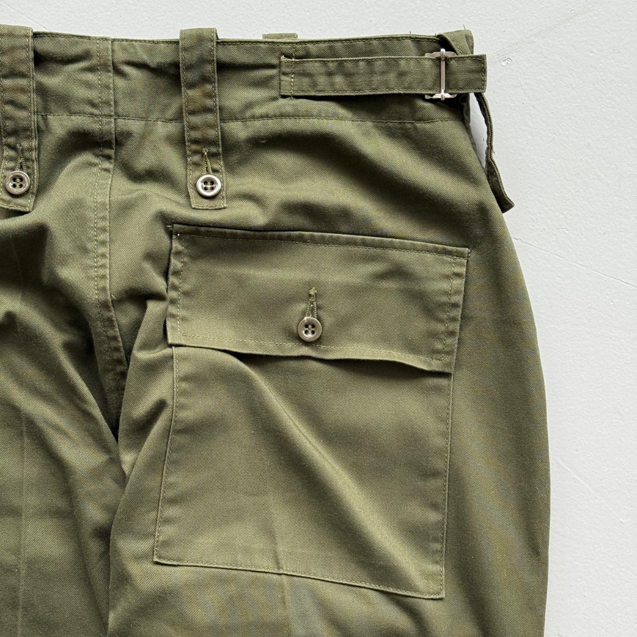 Green Military Pants 90's Vintage Trousers - 28” x 31”