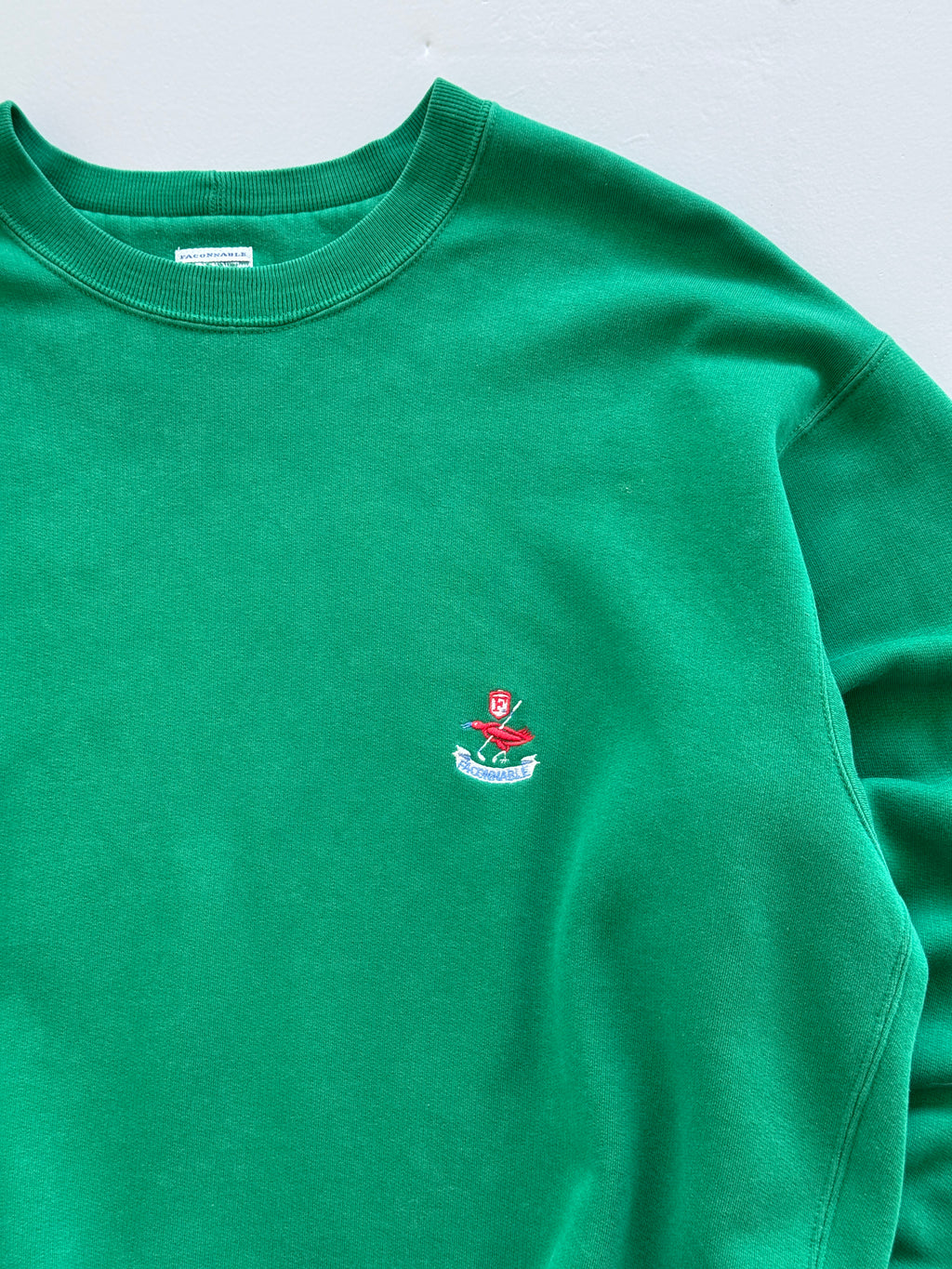 Green Golfing 90's Vintage Made in France Sweatshirt Jumper - Large