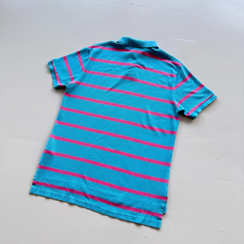 Blue / Pink Polo Ralph Lauren Vintage Polo Shirt - Large