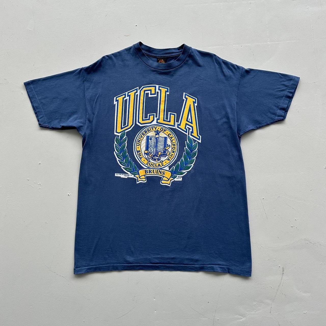 Over-dyed Navy UCLA University Vintage 90's T-shirt - Large