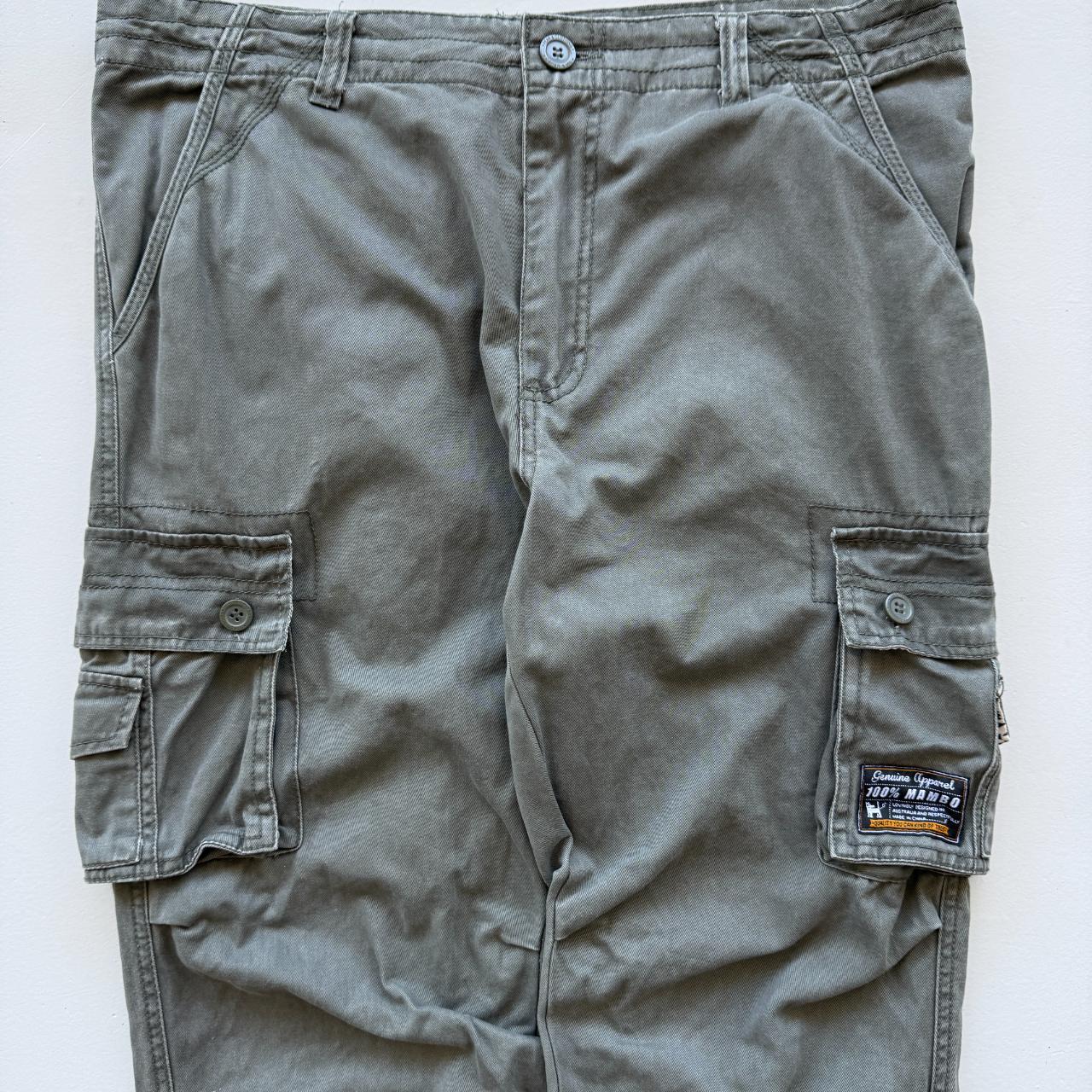 Vintage 90s Mambo Surfwear Cargo Green Pants - 36” x 29”