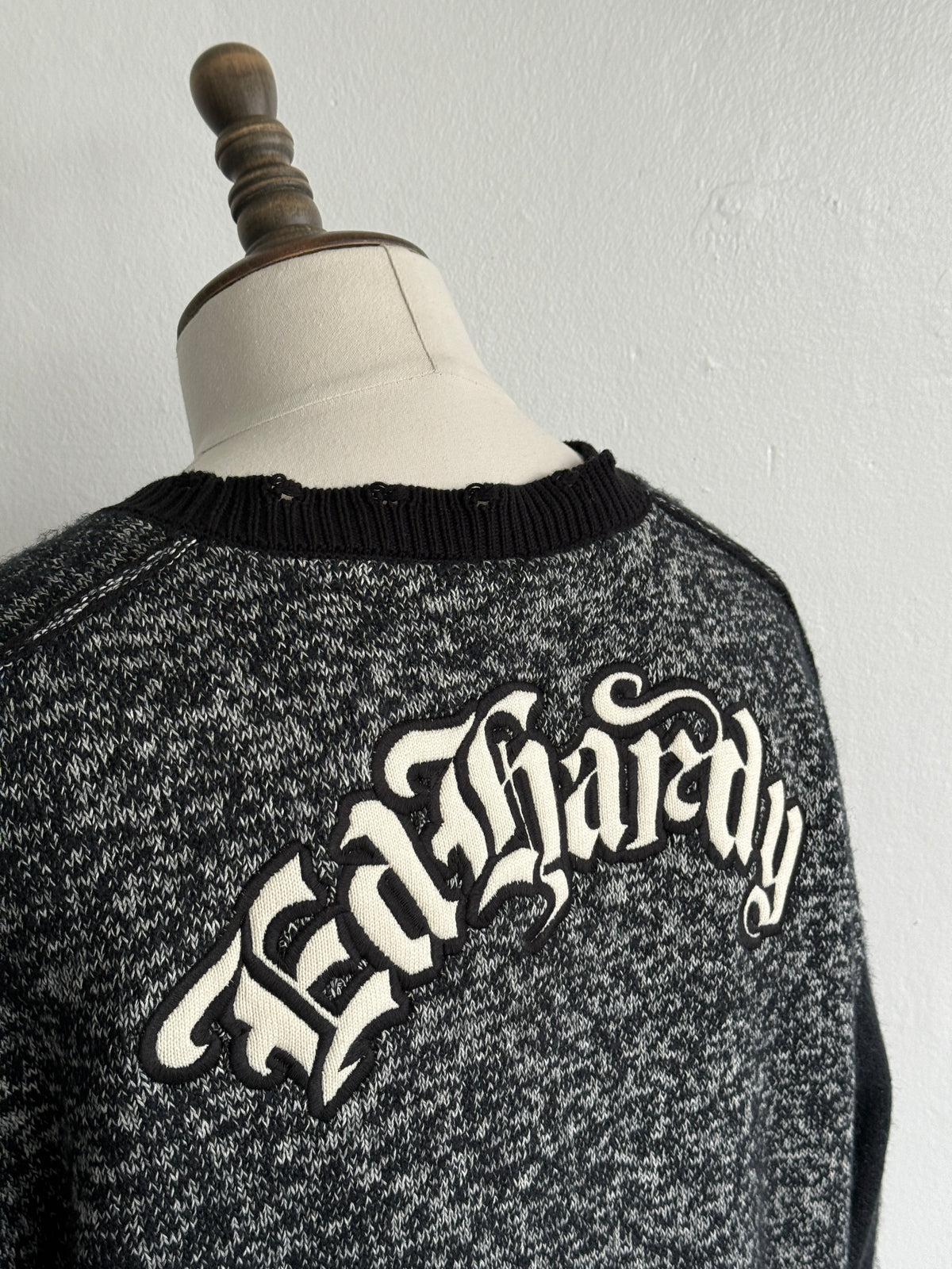 Ed Hardy Lucky 13 Skull Y2K Vintage Knitted Cardigan - XL Big