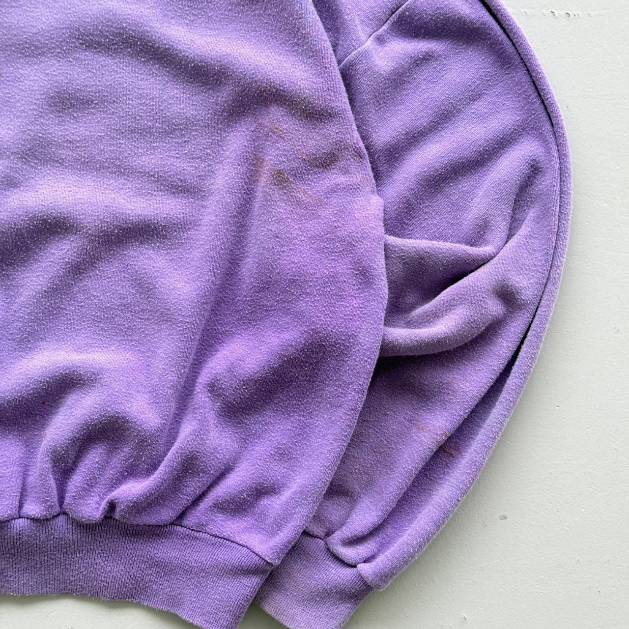 Purple Ski Fasination 80’s Vintage Skiing Graphic Sweatshirt - Large