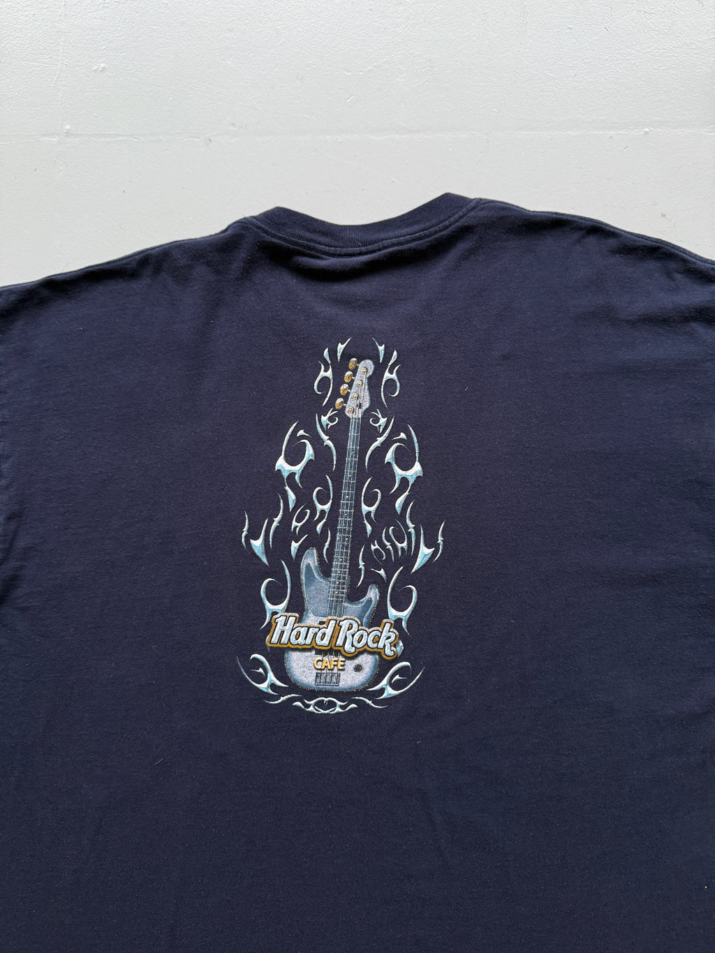 Navy Blue Hard Rock Cafe 90's Vintage Graphic T-Shirt - XXL