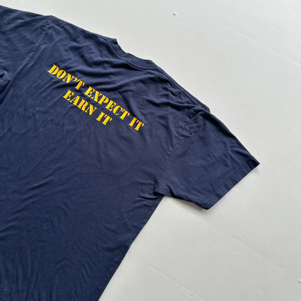 Navy Blue Jumping Eagles 90s Vintage T-shirt - Medium