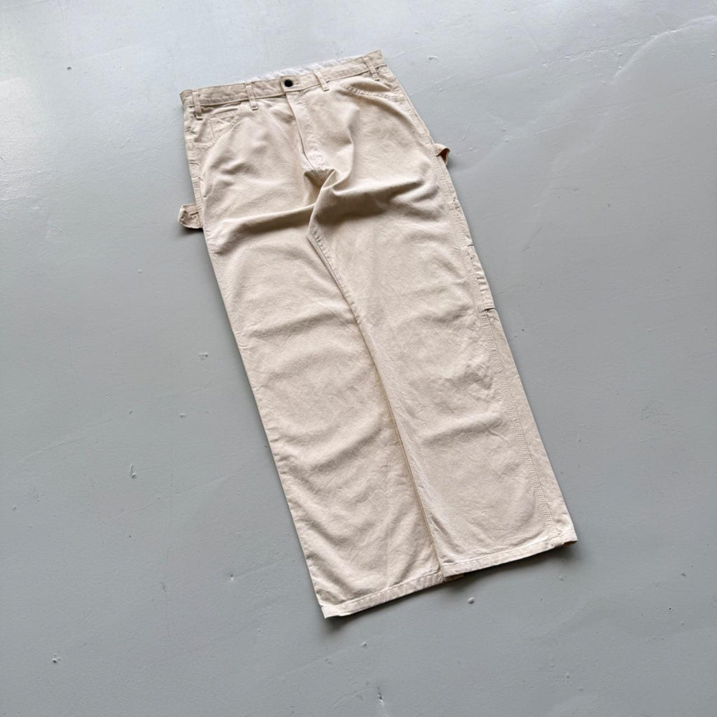 Cream Ecru Dickies 00’s Vintage Carpenter Trousers - W34 x L29