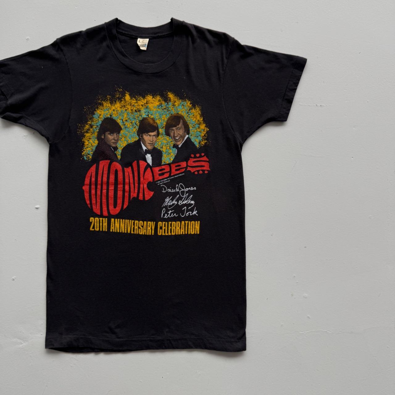 Black Monkees 80s Vintage Graphic Band T-Shirt - Small