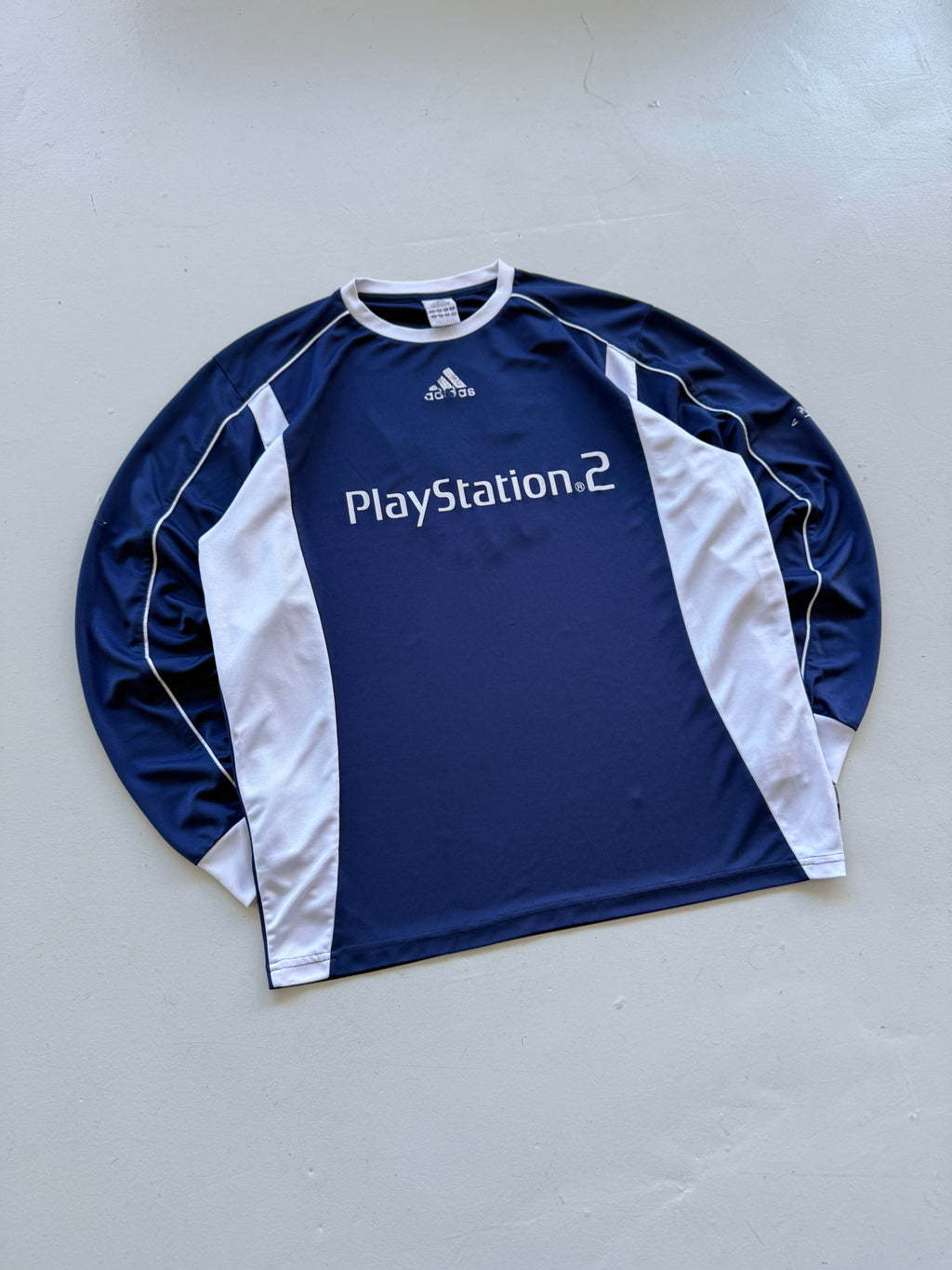 Adidas PlayStation 2 Y2K Vintage L/S Football Shirt #2 - Medium