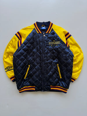 Umbro Scotland SFA 90's Vintage Quilted Bomber Jacket - XL