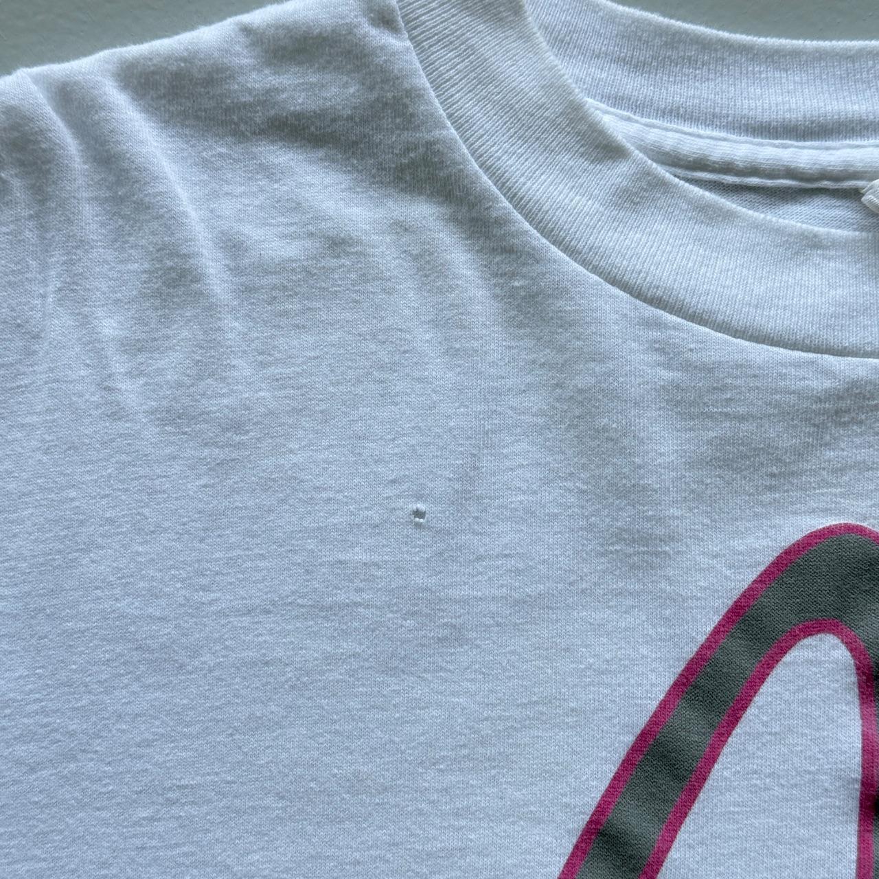White McDonald's 80s Cropped Vintage T-shirt - Large
