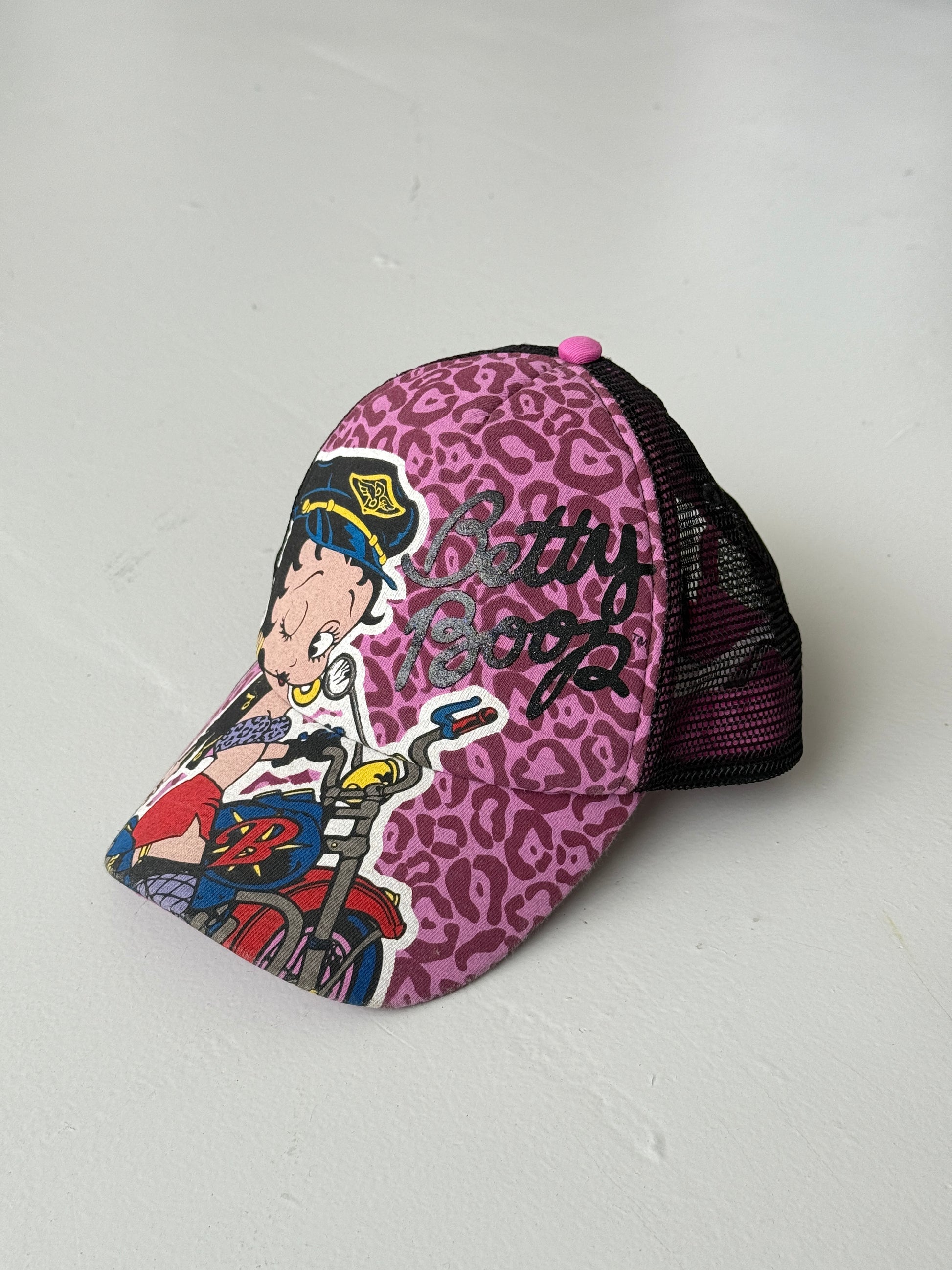 Pink Betty Boop Vintage Foam and Mesh SnapBack Trucker Cap