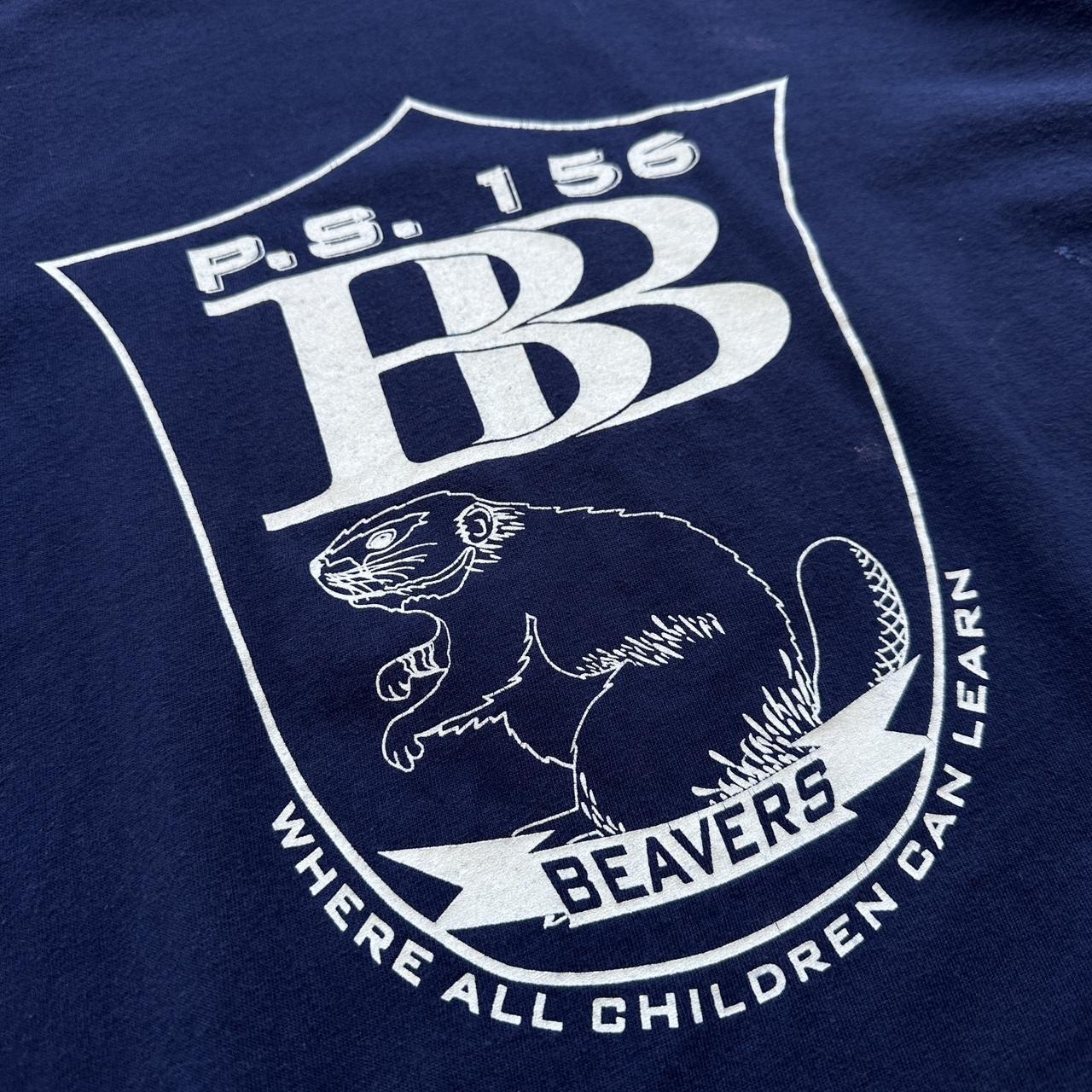 Navy Beavers 80s/90s Americana Vintage T-shirt - XL