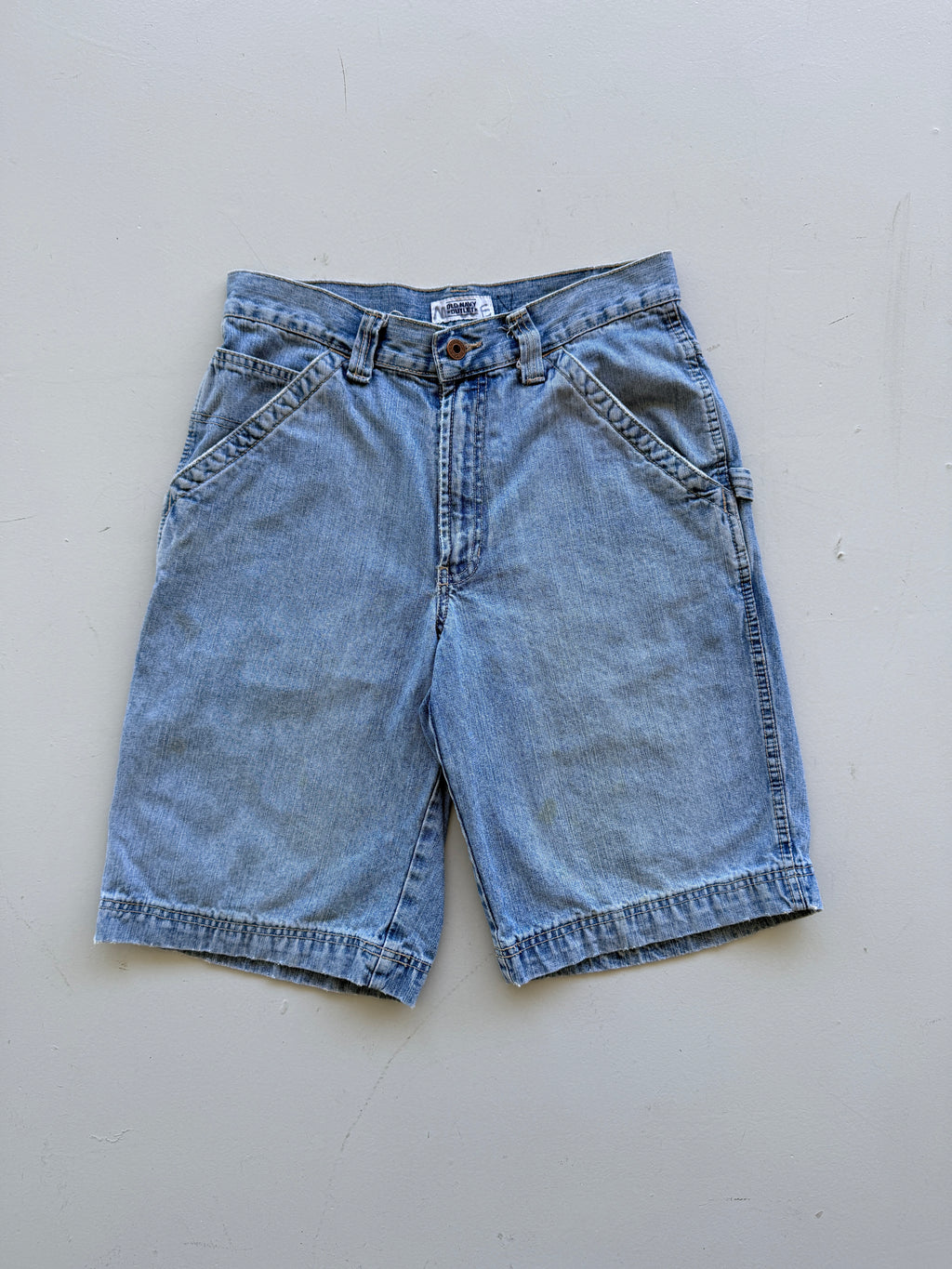 Light Blue Old Navy 00's Vintage Baggy Carpenter Denim Shorts - W30 x L11