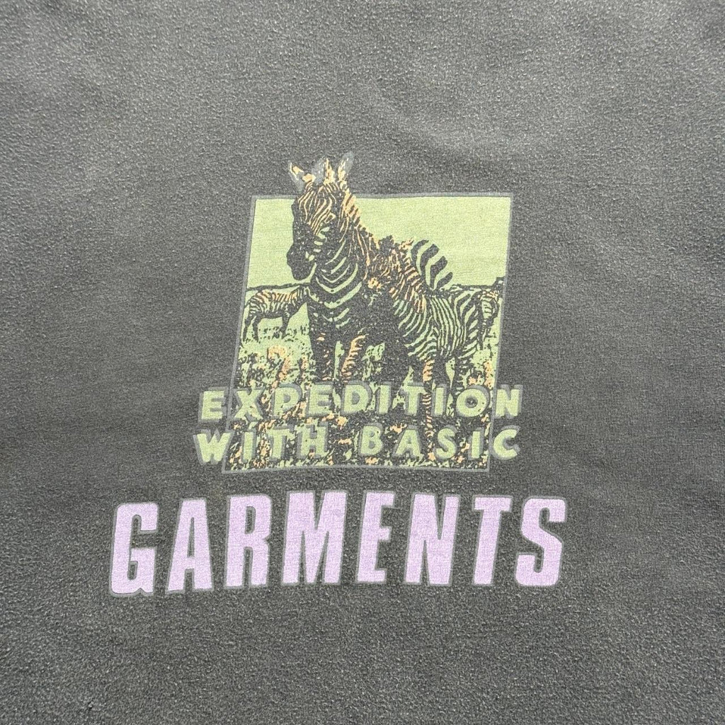 Faded Black Expedition with Basics 90s Vintage T-Shirt - Large
