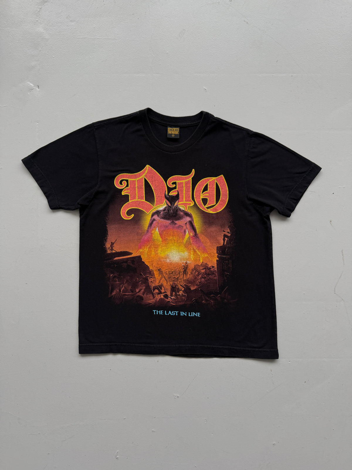 Black Dio The Last In Line Vintage Rock Graphic T-Shirt
