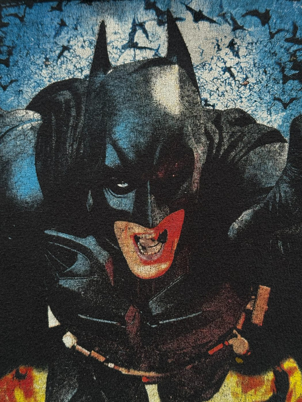Batman The Dark Knight Rises Vintage Graphic Film T-Shirt - Large