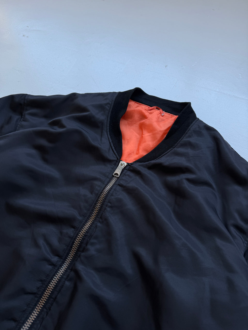 Black Reversible 90's Vintage Bomber Jacket - XXL