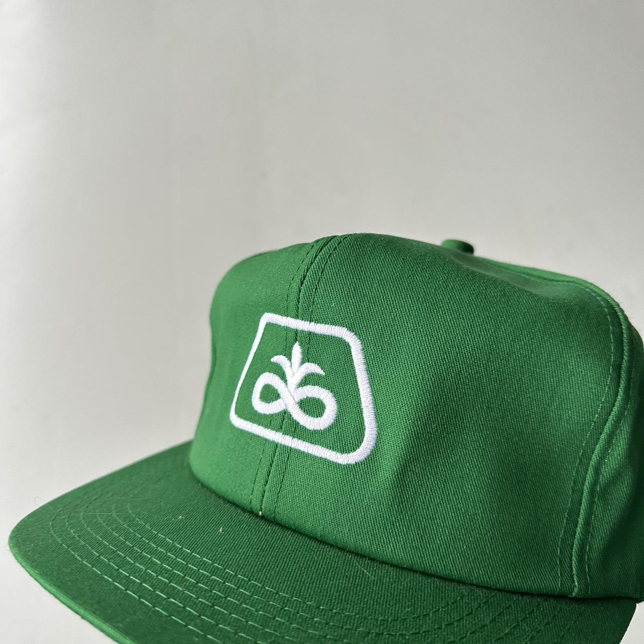 Green John Deere Western Vintage Cotton SnapBack Trucker Cap