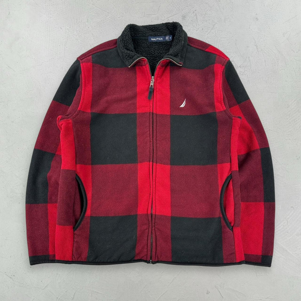 Nautica Buffalo Plaid 00s vintage Fleece - Medium