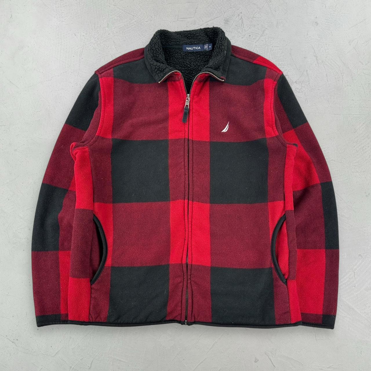 Nautica Buffalo Plaid 00s vintage Fleece - Medium