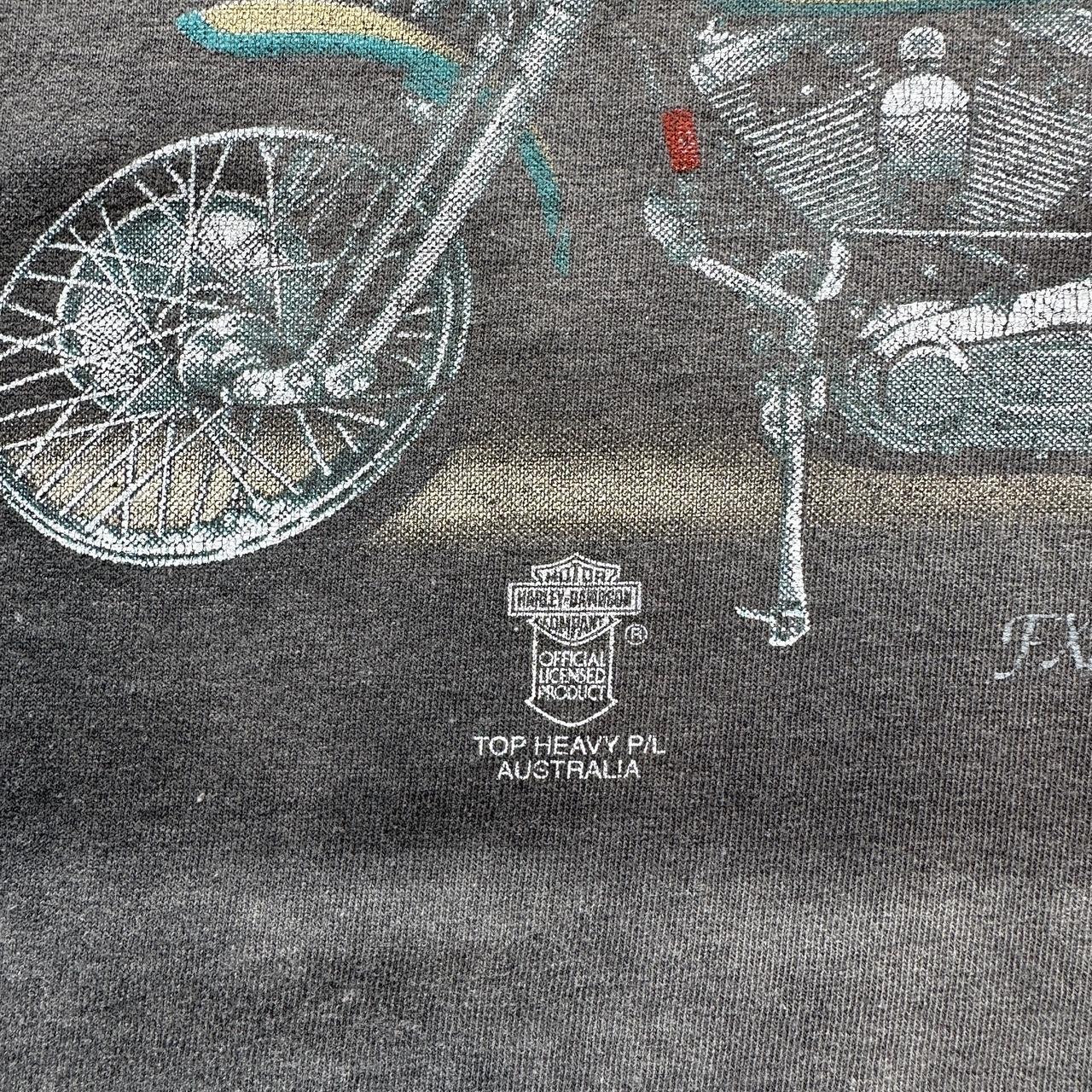 Faded Harley Davidson 80s Vintage T-shirt - Large