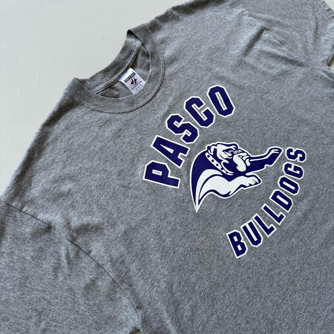 Grey Pasco Bulldogs 00s Vintage T-shirt - XL