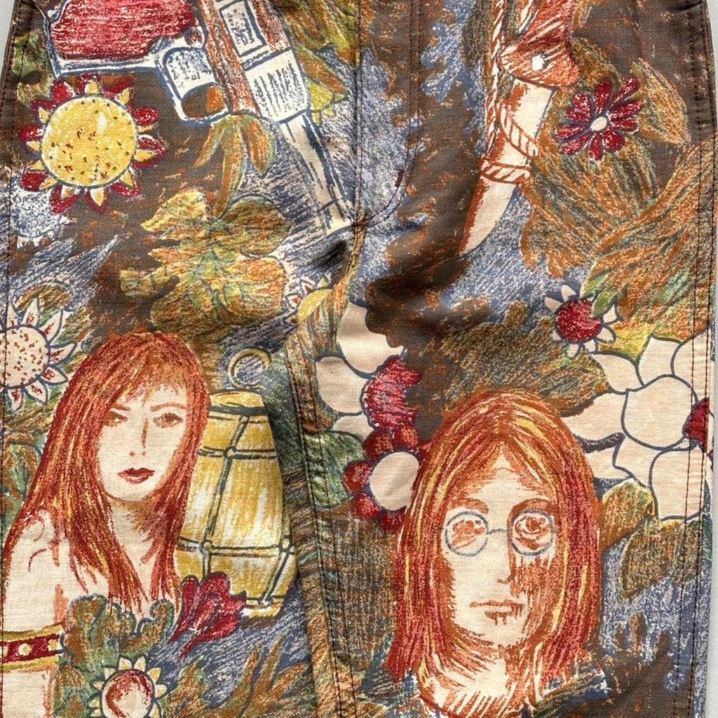 Rare 1960s Wrangler John Lennon Tapestry Vintage Flares - 26” x 32”