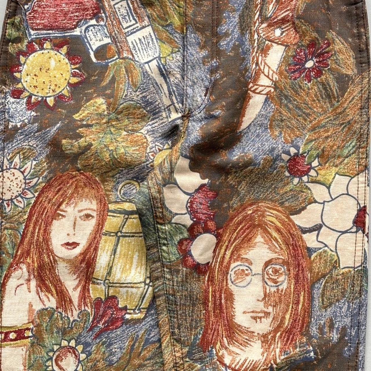 Rare 1960s Wrangler John Lennon Tapestry Vintage Flares - 26” x 32”