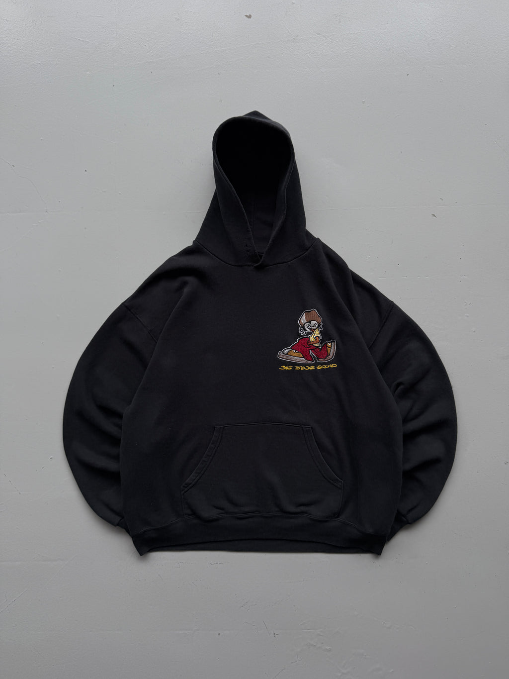 Black Big Bang Squad Vintage Streetwear Hip-Hop Hoodie 90's- XL
