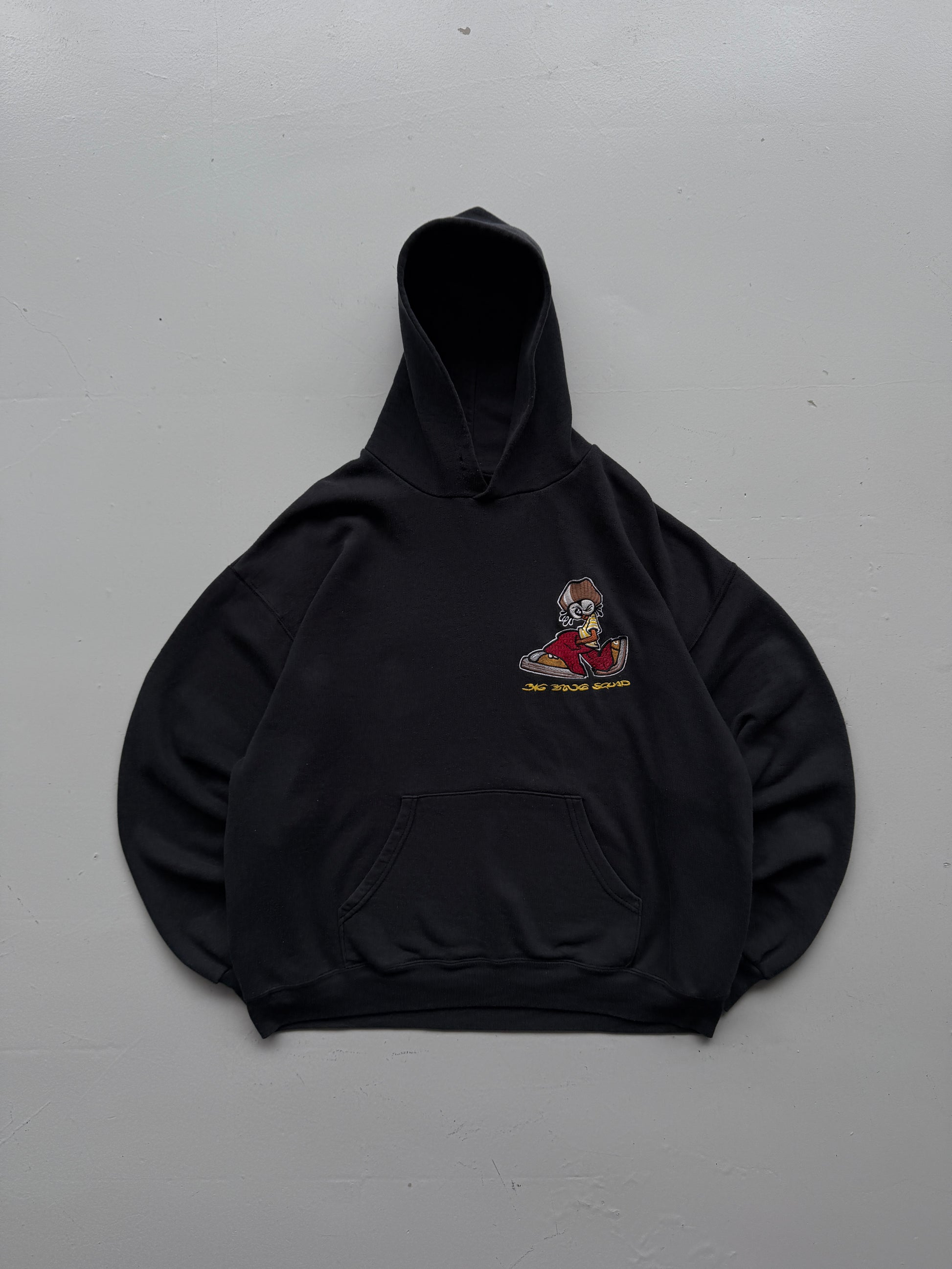 Black Big Bang Squad Vintage Streetwear Hip-Hop Hoodie 90's- XL