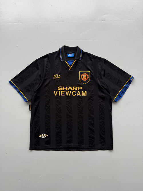 Umbro Manchester United Sharp Viewcam 90's Vintage Away Football Shirt - 2XL