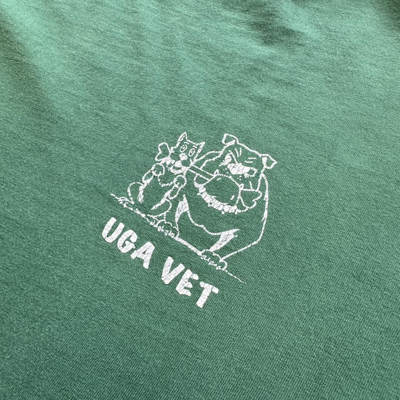 UGA Vet Green Slogan 90s Vintage T-shirt - XL