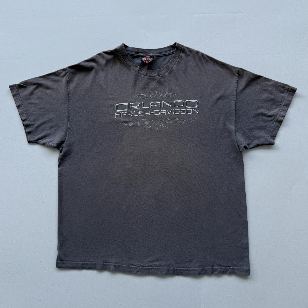 Grey Harley Davidson Chrome Orlando Florida Vintage 90’s T-shirt - 2XL