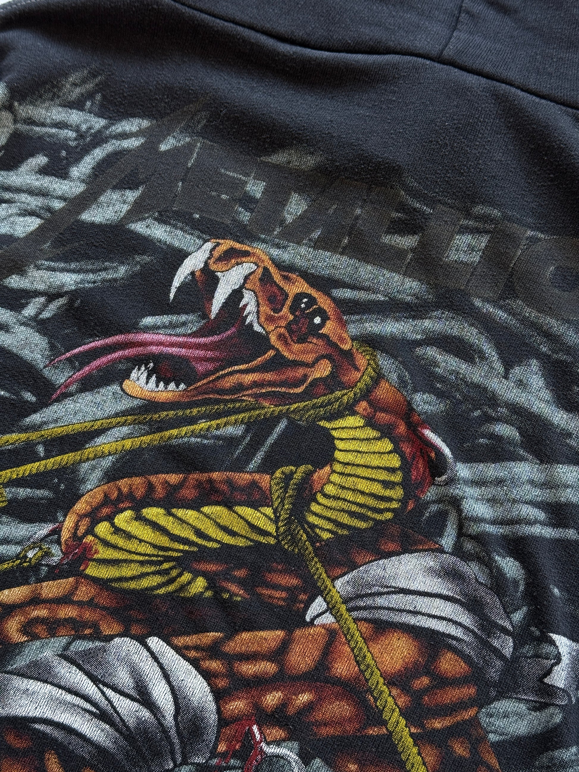 Black Metallica Euro Boot Tour Vintage Bootleg Hoodie - XL