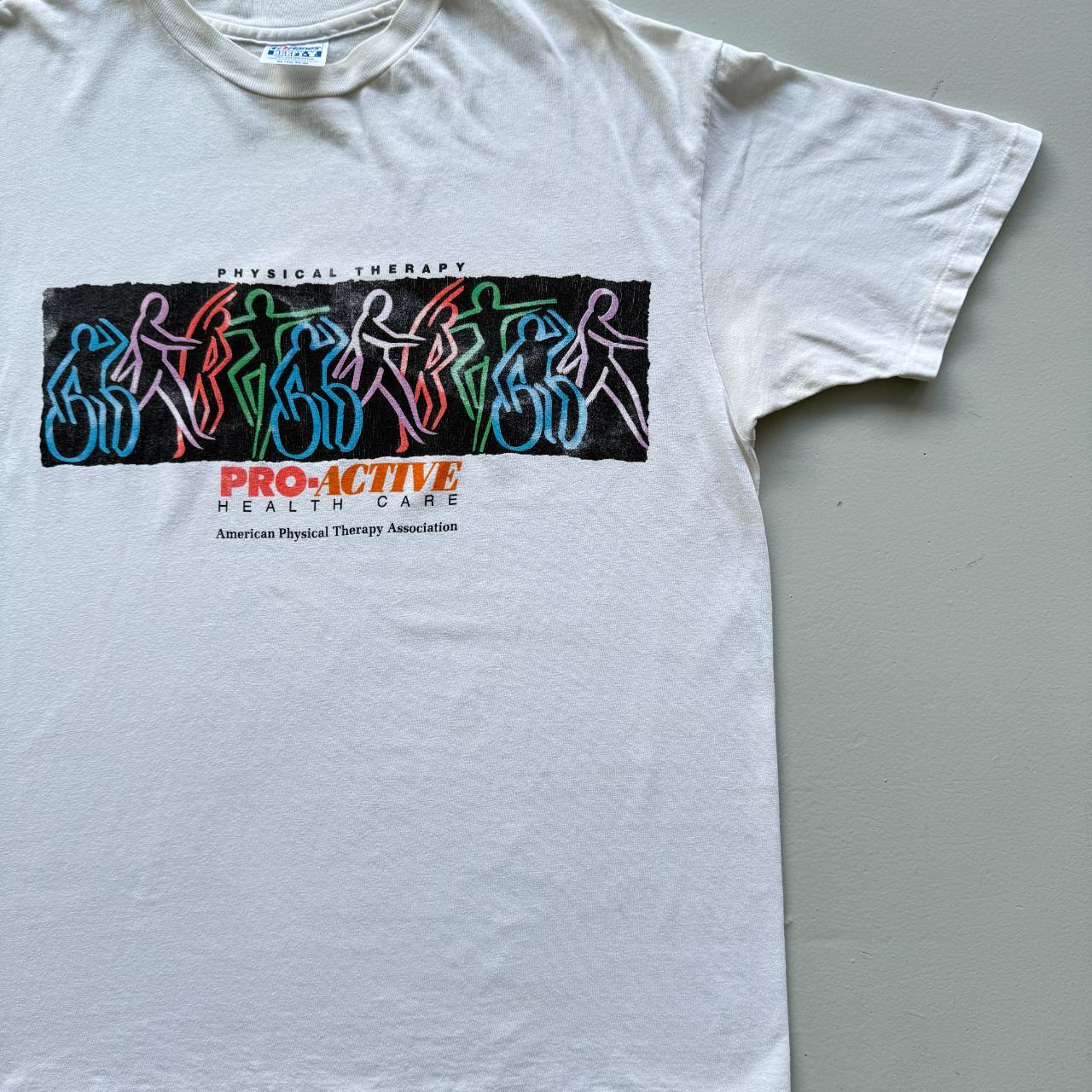 White Phsyical Therapy Vintage 90s T-shirt - XL