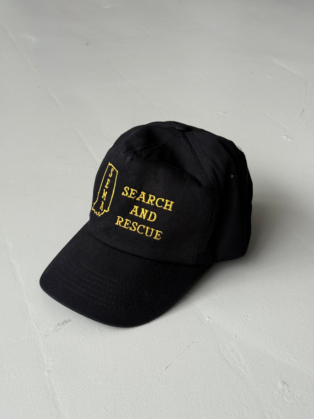 Black Search and Rescue Vintage Cotton SnapBack Trucker Cap