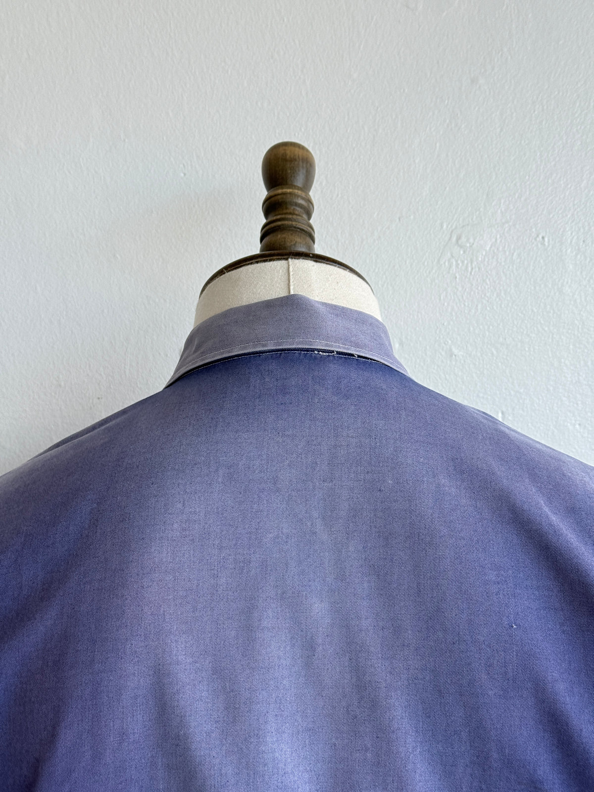 Faded Blue French 1970s Vintage Workwear Chore Jacket CH454 - Small