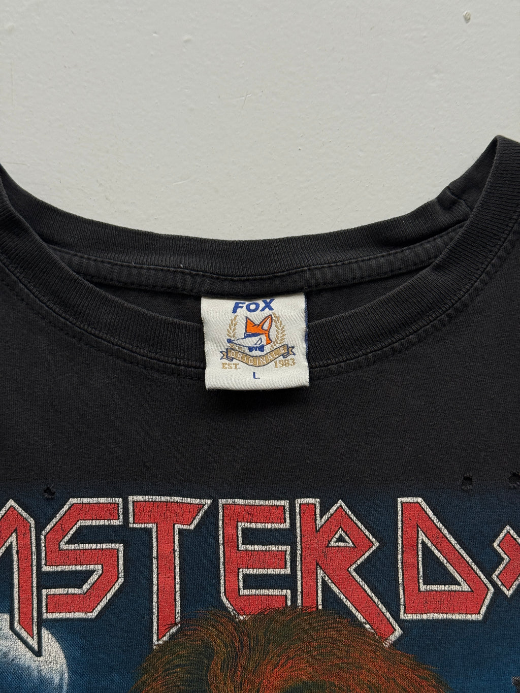 Black Amsterdam Iron Maiden 2000's Vintage Graphic T-Shirt - Large