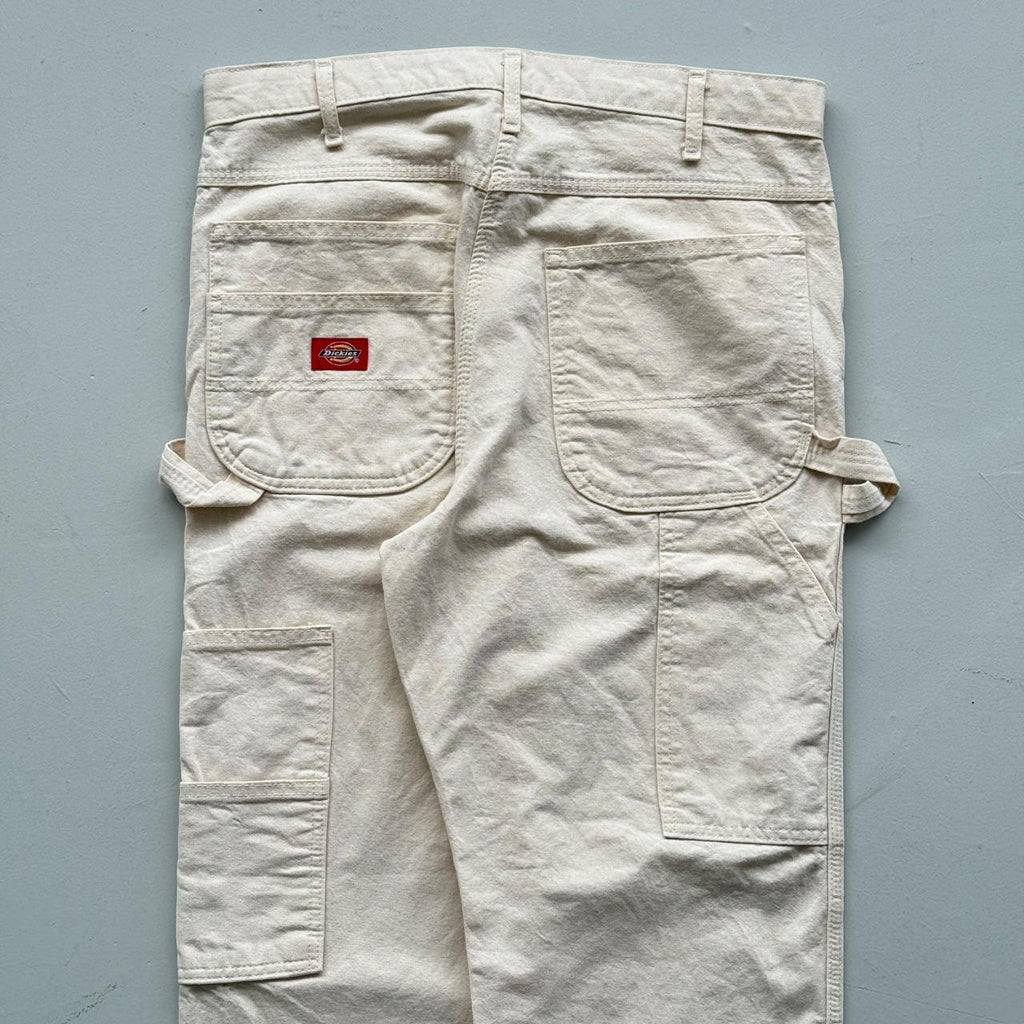 Cream Ecru Dickies 00’s Vintage Carpenter Trousers - W34 x L29