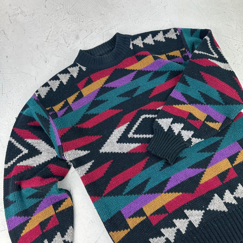 Navajo 90's Knitted Sweatshirt - Small