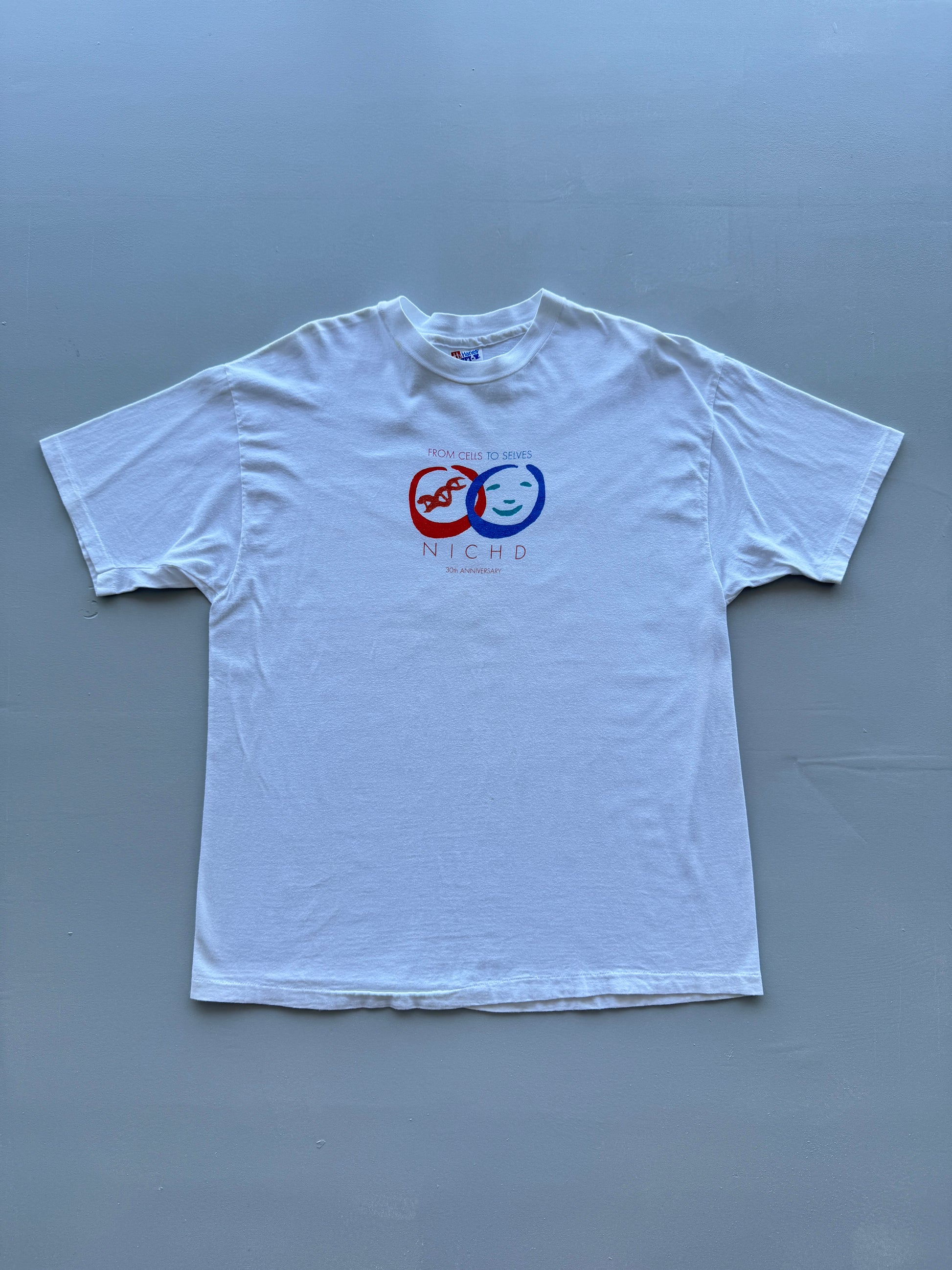 Hanes Beefy-T NICHD 30th Anniversary 90's Vintage Single Stitch T-Shirt - XL