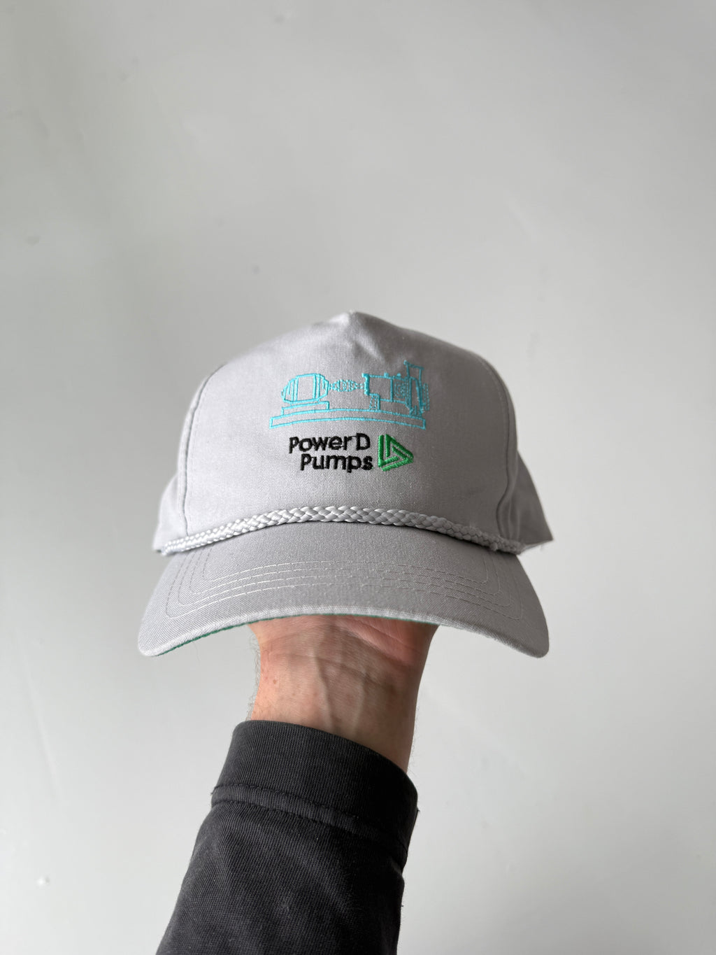 Grey Power Pumps Vintage Cotton SnapBack Trucker Cap